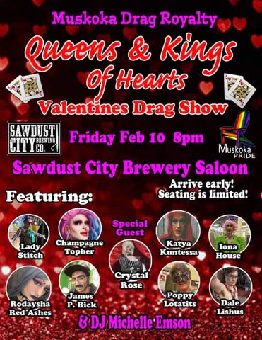 QUEENS AND KINGS OF HEARTS VALENTINE DRAG SHOW